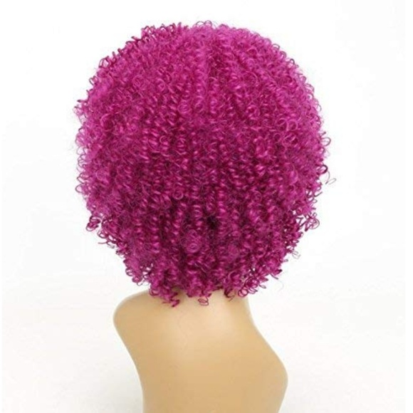 Pink Curly Beauty Lace Front Wig main image 4